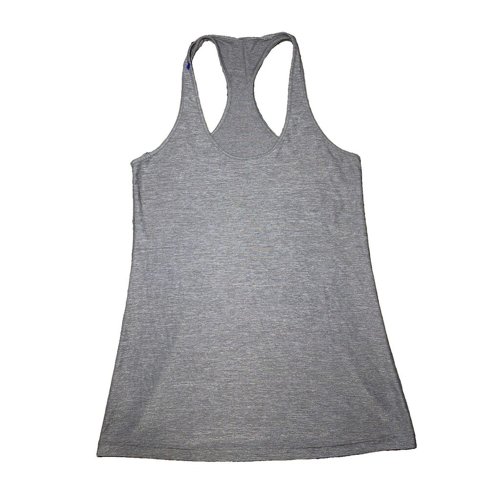 Lululemon Gray Racerback Tank Top Women’s Size 6 Lightweight Athletic